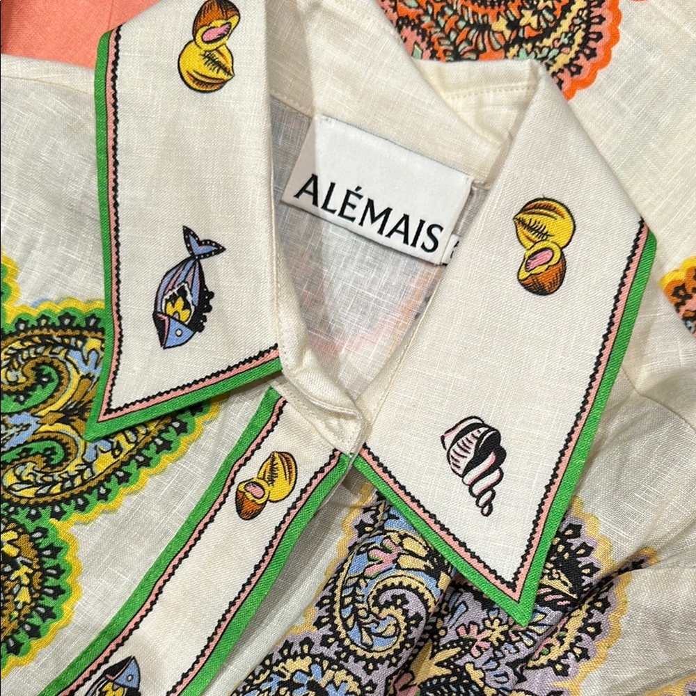Alemais Multicolor Paisley Resort Wear Dress - Picture 5 of 5